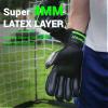 Sportout Goalie Gloves, Goalkeeper Gloves with Finger Protection, Breathable Soccer Goalie Gloves, 4mm Latex, for Kids Youth and Adult(Green,9) view 4