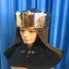 ARTIZANSTORE King Arthur Helmet with Av Entail, Chain Mail Helmet Silver view 1