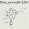 D868 Derailleur Hanger Compatible/Replacement for Mondraker Bike view 3
