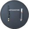 ARTIZANSTORE Vikings Norsemen Handmade Shield Hardwood Genuine Leather Wrapped Black view 2