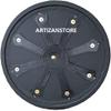 ARTIZANSTORE Vikings Norsemen Handmade Shield Hardwood Genuine Leather Wrapped Black view 3