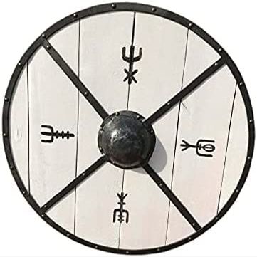 ARTIZANSTORE Medieval Roman Wooden Shield Best Armour Product Collectibles Fully Functional