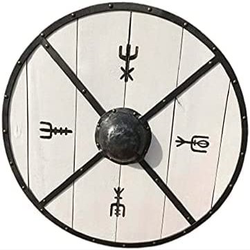 ARTIZANSTORE Medieval Roman Wooden Shield Best Armour Product Collectibles Fully Functional