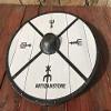 ARTIZANSTORE Medieval Roman Wooden Shield Best Armour Product Collectibles Fully Functional view 2
