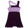 renvena Women Ballet Dance High Low Dress Lyrical Figure Skater Modern Dancewear Gymnastic Leotard Violet X-Large view 4