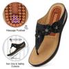 Wedge Sandals for Women Comfortable: Summer Dressy Low Heels Flip Flops view 4