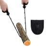 Sucrain Pocket Chainsaw with Paracord Handle, Folding Chain Hand Saw, Emergency Outdoor Survival Gear for Camping, Hunting, Hiking, Cutting Wood & Tree (Army Green, 11 Teeth, 24'' Long) view 2