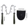 Sucrain Pocket Chainsaw with Paracord Handle, Folding Chain Hand Saw, Emergency Outdoor Survival Gear for Camping, Hunting, Hiking, Cutting Wood & Tree (Army Green, 11 Teeth, 24'' Long) view 4