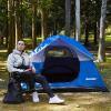Mansader 2-3 Person Camping Tent Backpacking Tent for Outdoor Camping Family Beach Hiking Backpack Tent Travel (Blue, 2-3 Person) view 2