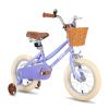 JOYSTAR 14 inch Kids Bike for Toddlers 3-5 Years (39"-47") Girls, Girls Bike with Training Wheels & Basket, Kids' Bicycle Purple view 1