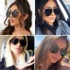 COTIA Fashion Rimless Pilot Sunglasses Women Retro Punk Rivets Personalized Toad Mirror Metal Sun Glasses UV400 (X-Medium, gray) view 4