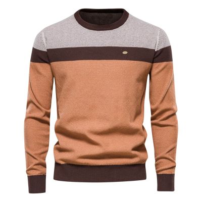 tuduoms Mens Lightweight Crewneck Sweater Cable Knit Thermal Pullover Casual Relaxed Fit Sports Sweaters Lightweight Jumpers