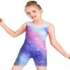 Leotards for Girls Gymnastics Unicorn Athletic Dance Wear Shiny Rainbow Blue Hotpink (Purple Snowflake, 4-5T) view 2