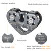 Lixada Zip Line Pulley 30KN Tandem Speed Double Pulley for 1/4 5/16 3/8 1/2 Cable Backyard Zipline, Hauling, Rigging and Commercial Purposes,Holds Upto 6700lbs view 2