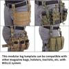Emersongear Modular Rife Leg Panel,Drop Leg Utility Pouch for Military Airsoft Paintball Cosplay,Adjustable view 4