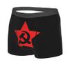 Communist USSR Hammer Sickle and star Mens Boxer Briefs Underwear Breathable Stretch Boxer Trunk with Pouch for Men, Youth view 4