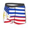 American Filipino flag Mens Boxer Briefs Underwear Breathable Stretch Boxer Trunk with Pouch for Men, Youth view 3