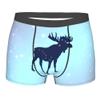 MOCSONE Alaska State Moose Flag Mens Boxer Briefs Underwear Breathable Stretch Boxer Trunk with Pouch for Men, Youth view 1