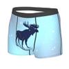 MOCSONE Alaska State Moose Flag Mens Boxer Briefs Underwear Breathable Stretch Boxer Trunk with Pouch for Men, Youth view 4