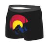 Colorado Flag Mountain Mens Boxer Briefs Underwear Breathable Stretch Boxer Trunk with Pouch for Men, Youth view 4