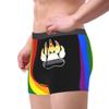 Gay LGBT Bear Flag Mens Boxer Briefs Underwear Breathable Stretch Boxer Trunk with Pouch for Men, Youth view 2
