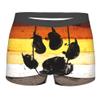 Gay flag bear paw LGBT Mens Boxer Briefs Underwear Breathable Stretch Boxer Trunk with Pouch for Men, Youth view 1