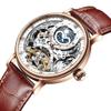 SHATONG Business Casual Original Mechanical Movement Men's Watch Multi-Function Waterproof Watch with Leather Strap view 1