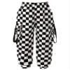 Agoky Kids Girls Stylish Plaid Print Cargo Jogger Pants Hip Hop Jazz Dance Trousers Casual Sport Activewear Streetwear Type B Black 7-8 Years view 1