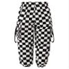 Agoky Kids Girls Stylish Plaid Print Cargo Jogger Pants Hip Hop Jazz Dance Trousers Casual Sport Activewear Streetwear Type B Black 7-8 Years view 2