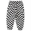 Agoky Kids Girls Stylish Plaid Print Cargo Jogger Pants Hip Hop Jazz Dance Trousers Casual Sport Activewear Streetwear Type B Black 7-8 Years view 3