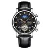 SHATONG Business Casual Men's Watch Automatic Mechanical Watch Waterproof Watch with Leather Strap for Men,Mineral Glass view 1