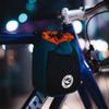 ULAC NEO PORTER C-HOLD Bike Feed Bag for Top Tube, Handlebar, Stem and Saddles (Navy-Orange, Large) view 3