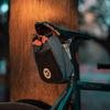 ULAC NEO PORTER C-HOLD Bike Feed Bag for Top Tube, Handlebar, Stem and Saddles (Navy-Orange, Large) view 4