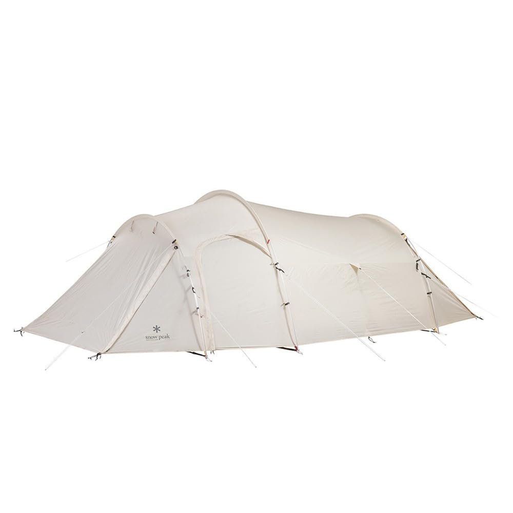Snow Peak Vault 4 Person Tent, Versatile, Open Air Shelter, Outdoor Adventure, Camping, Three Seasons, Ivory