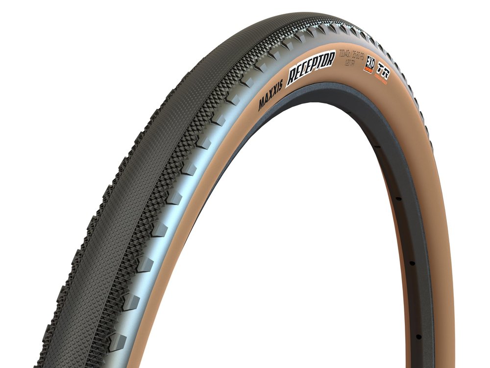 MAXXIS Receptor - Dual Compound - 700, 650 - EXO - Tubeless | Semi-Slick Gravel Tire, Size 650x47B - EXO