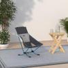 Helinox Beach Chair, 3.18lbs, Lightweight, Lower-Profile, Compact, Collapsible Camping Chair, Black, with Pockets view 2