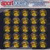 Sportdecals Hitman 3/4" Award Decals (Yellow Gold on Black) view 1