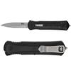 Smith & Wesson M&P Spear Point Satin Knife with 3.5" AUS-8 Steel Blade, Aluminum Handle, Glass Breaker for Tactical, EDC view 1