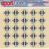 Sportdecals Interception 3/4" Award Decals (Navy Blue) view 1