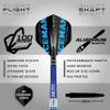 RED DRAGON Gerwyn Price Iceman Originals 23 Gram Professional Tungsten Darts Set with Flights and Stems view 3