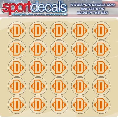Sportdecals Defense 3/4" Award Decals (Orange)