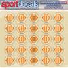 Sportdecals Defense 3/4" Award Decals (Orange) view 1