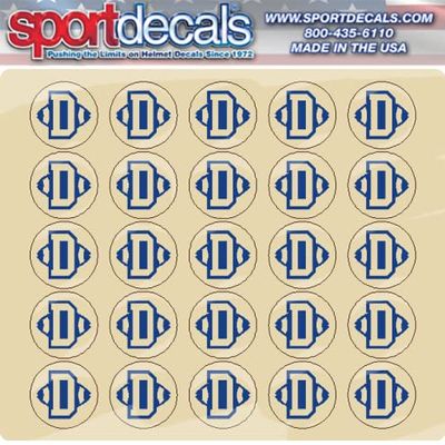 Sportdecals Defense 3/4" Award Decals (Royal Blue)