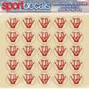 Sportdecals TD 3/4" Award Decals (Scarlet Red) view 1