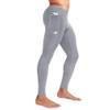 CompressionZ Men's Compression Pants for Workout, Sports|Base Layer Running Tights Leggings (W/Pockets, Gray, X-Large) view 1