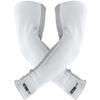 1 Pair Nxtrnd Compression Arm Sleeves for Men, Breathable Football, Basketball, Baseball Accessory, Adult & Kids (Medium, White) view 1