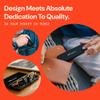 Microvision Flat Folding Reading Glasses, Black Frame, 2x Magnification  For Women and Men, Compact, Portable, Durable view 3
