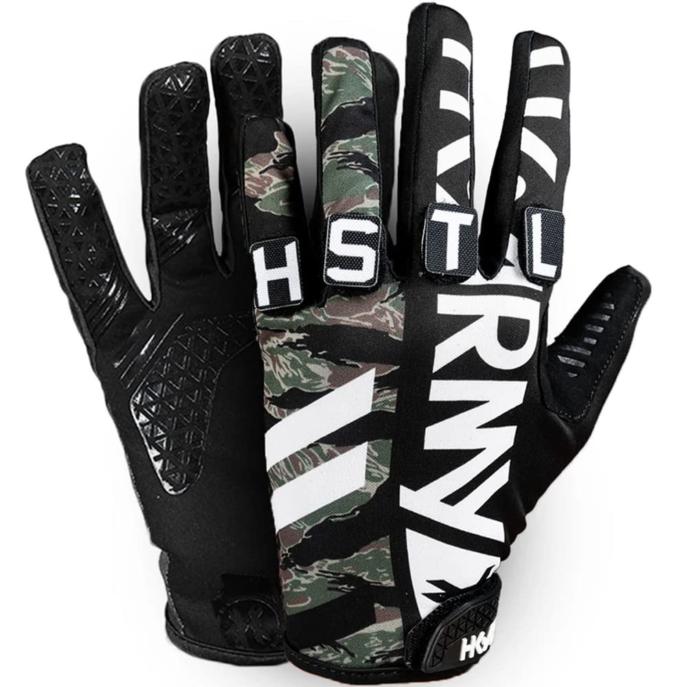 HK Army Freeline Knucklez Customizable Paintball Gloves - Tigerstripe - Small