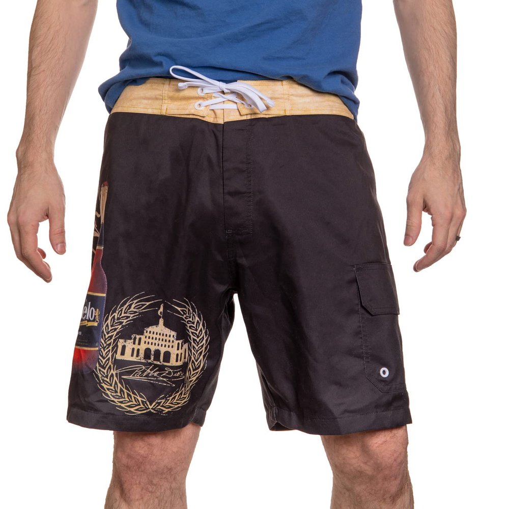 Calhoun Mens Modelo Negra Defies Expectations Boardshort (Small) Black