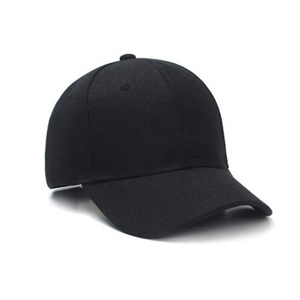 Boolavard Baseball Cap Adjustable Size for Running Workouts and Outdoor Activities All Seasons (Black)